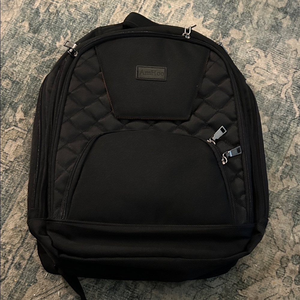 AmHoo Black Insulated Book Bag/Backpack/Diaper Bag